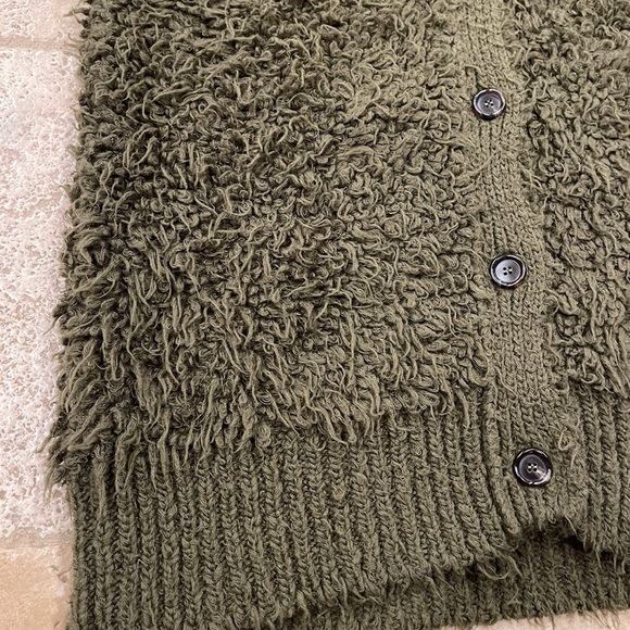 Marni Green Shag Wool Cardigan Sweater - Picture 15 of 15
